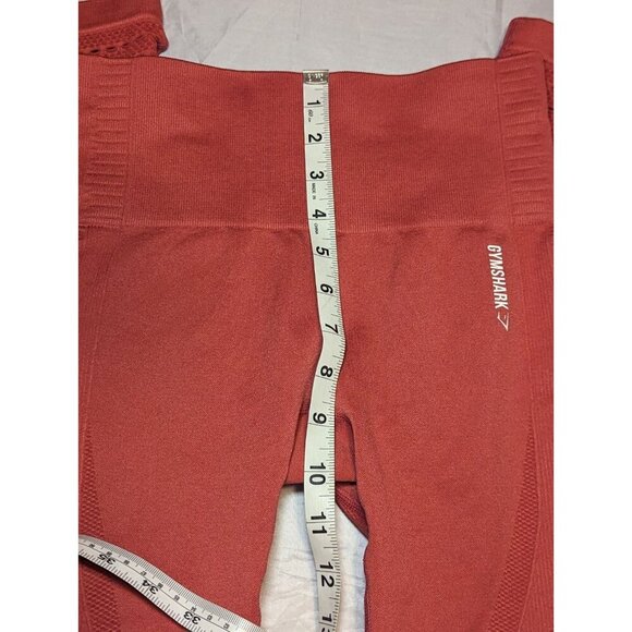 Gymshark Energy Seamless Leggings Training Gym Perforated women's size XS Orange - Picture 11 of 14